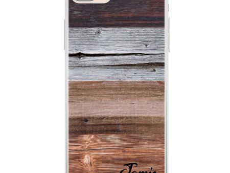 Wood Grain Varigegated iPhone 7 Plus Ultra Clear Case Sale