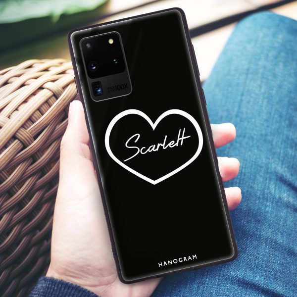 Sweet Heart Samsung Glass Case For Sale