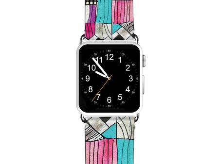 Abstract Checked Pattern APPLE WATCH BANDS Online Hot Sale