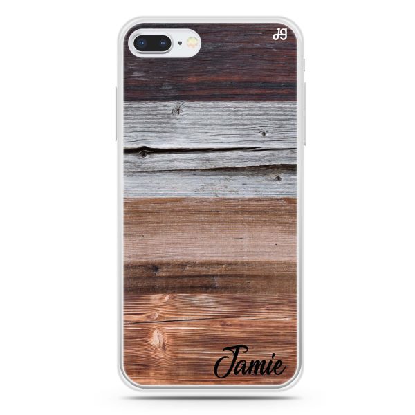 Wood Grain Varigegated iPhone 7 Plus Ultra Clear Case Sale