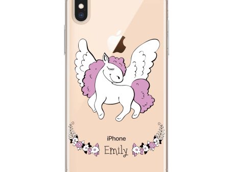 White Unicorn iPhone X Ultra Clear Case Discount