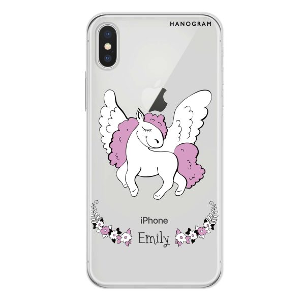 White Unicorn iPhone X Ultra Clear Case Discount