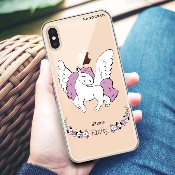 White Unicorn iPhone X Ultra Clear Case Discount