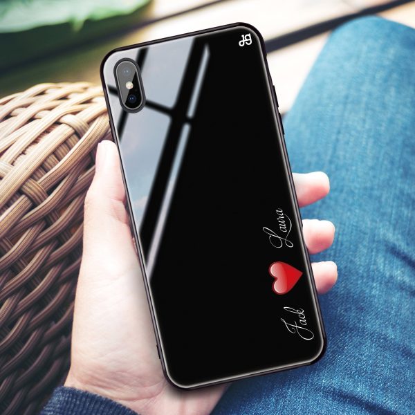 You & Me iPhone XS Max Glass Case Cheap