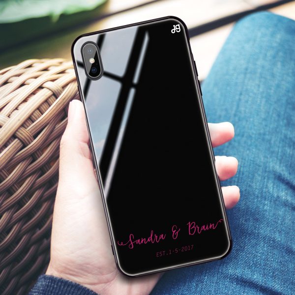 You & Me & Our Date iPhone XS Max Glass Case Online