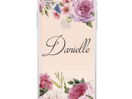 Light Pink Floral iPhone 7 Plus Ultra Clear Case Fashion