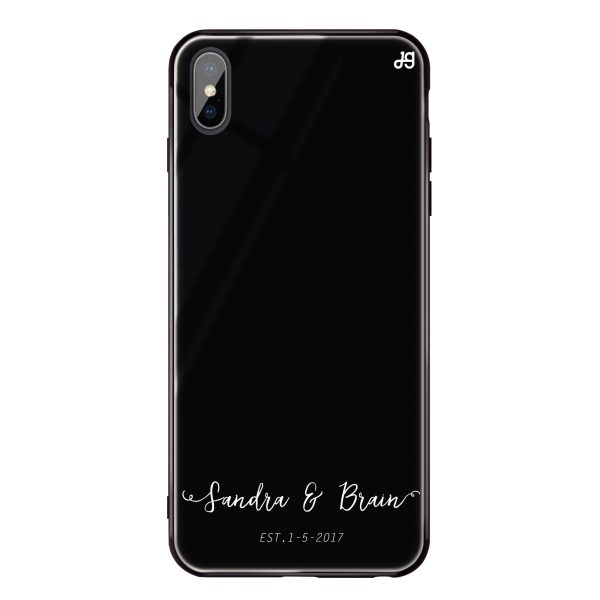 You & Me & Our Date iPhone XS Max Glass Case Online