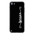 Casual Vertical Name iPhone SE Glass Case Discount