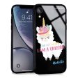 I am a llamacorn iPhone XR Glass Case Discount