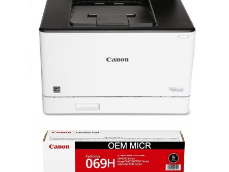 Canon ImageCLASS LBP674Cdw Color Check Printer with 1 OEM Modified 069H MICR (High Yield) on Sale