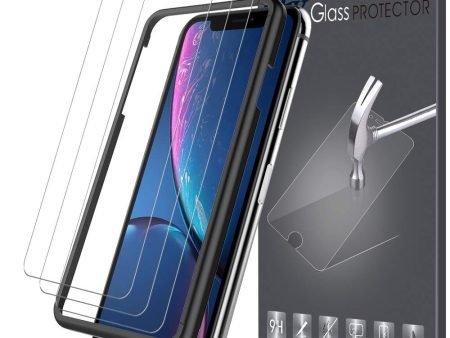 [3 Pack] LK for iPhone XR Screen Protector 6.1, [Tempered Glass][Case Friendly] DoubleDefence Technology [Alignment Frame Easy Installation] with Lifetime Replacement Warranty Hot on Sale