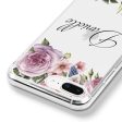 Light Pink Floral iPhone 7 Plus Ultra Clear Case Fashion