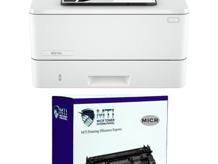 HP 4001dn LaserJet Pro Printer and MTI 148A W1480A MICR Cartridge Supply