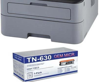 Brother HL-L2305W MICR Check Printer with OEM TN-630 MICR Toner Cartridge Fashion