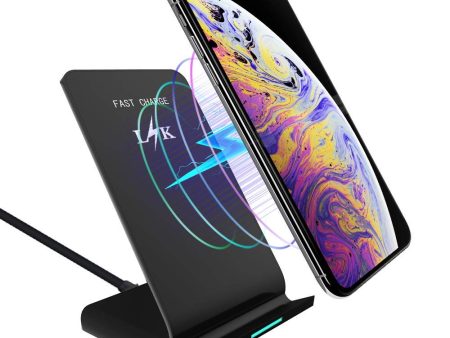 Wireless Charger, LK Qi Fast Wireless Charging Pad Stand for iPhone XS Max XS   XR X, LG G7 ThinQ, Samsung Galaxy Note 9   S9   S9 Plus   S8   S8 Plus, All Qi-Enabled Devices Sale