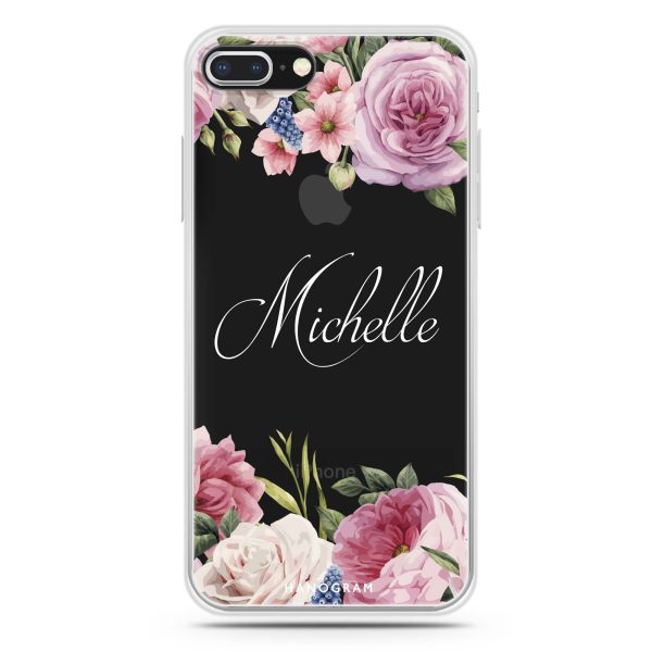 Light Pink Floral iPhone 7 Plus Ultra Clear Case Fashion