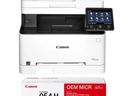 Canon imageCLASS MF642Cdw Check Printer with 1 OEM 054H MICR Cartridge (High Yield) Fashion