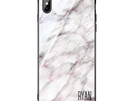 White Marble iPhone X Glass Case Online