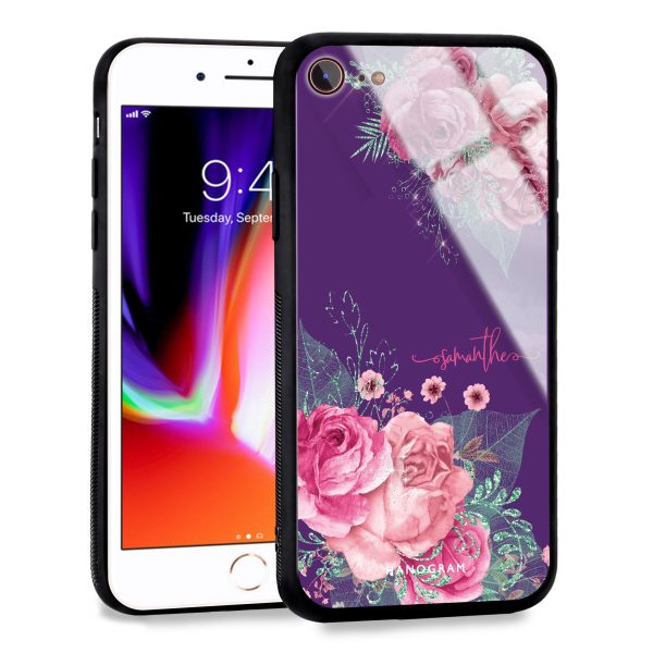 WildRose iPhone 8 Glass Case Online now