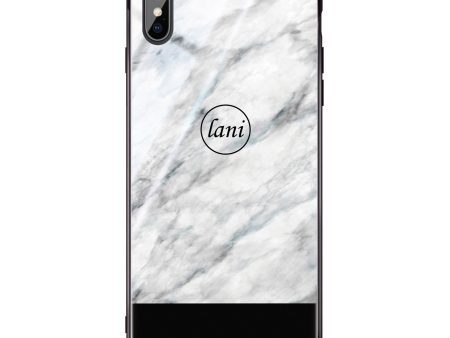 White Marble Transparent iPhone X Glass Case For Sale