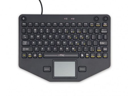 Gamber-Johnson:  iKey Keyboard SL-80-TP, a compact, lightweight, and fully-rugged mobile keyboard. This keyboard is fully-sealed and designed to meet NEMA 4X specifications, meaning it is resistant to dirt, dust, water, ice and corrosives. Discount