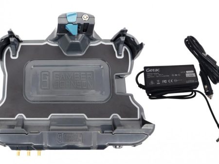 Gamber-Johnson:  Kit: Getac ZX10 Tri RF Vehicle Docking Station (7160-1675-03) with Getac 120W Auto Power Adapter w Cigarette Lighter Connector (7300-0471) Discount