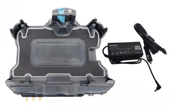 Gamber-Johnson:  Kit: Getac ZX10 Tri RF Vehicle Docking Station (7160-1675-03) with Getac 120W Auto Power Adapter w Cigarette Lighter Connector (7300-0471) Discount